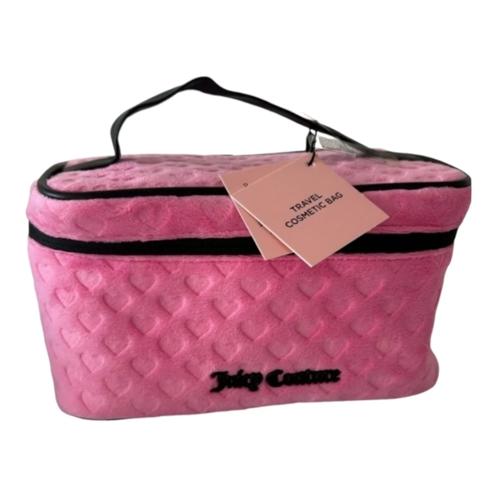 💞▪️Juicy Couture ▪️cosmetic Makeup Travel  toiletries train Case  organizer